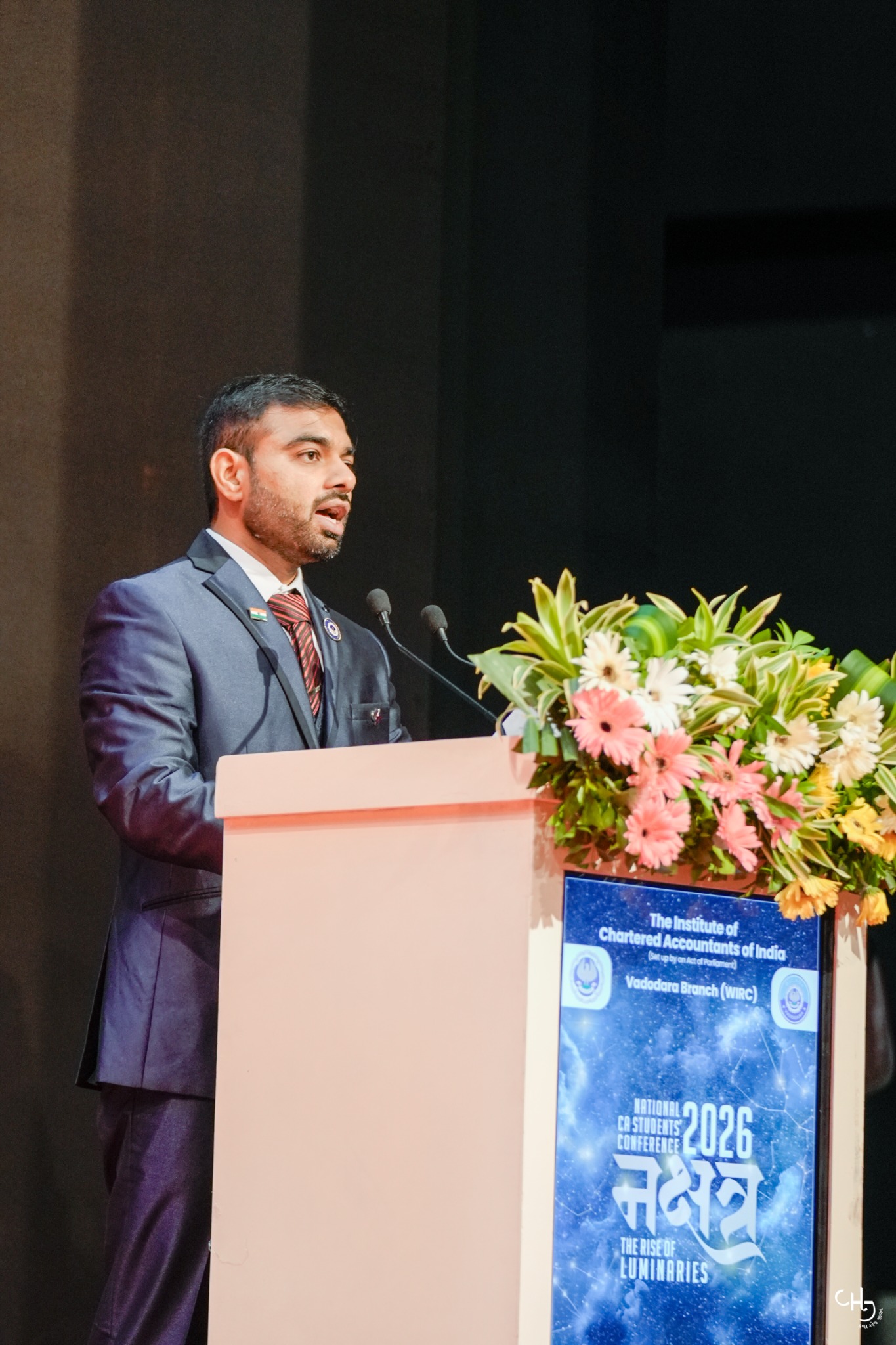 CA. Jigar Shah addressing students at Nakshatra 2026